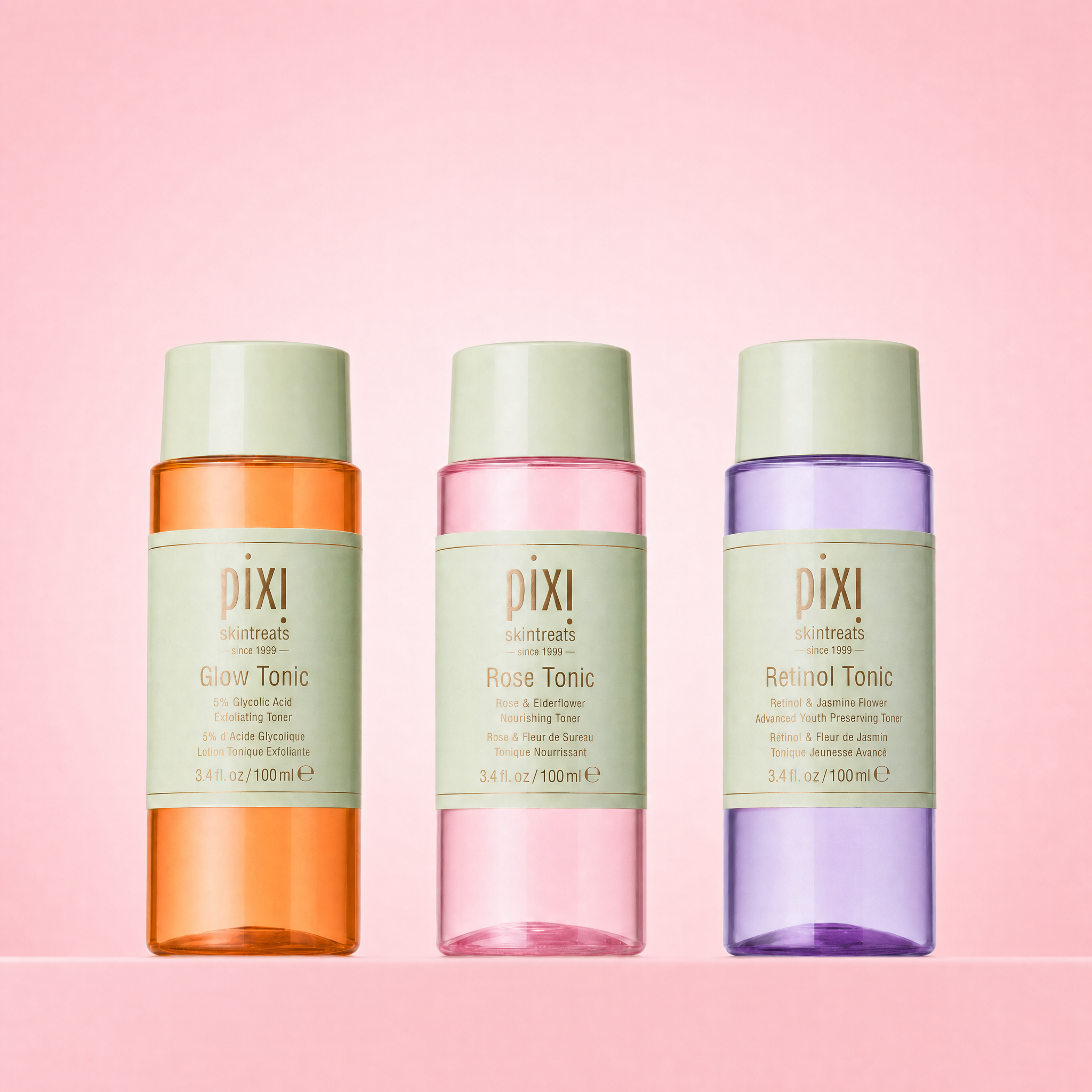 Pixi Glow Tonic Essential Tonic Trio Gesichtswasser 3er Set