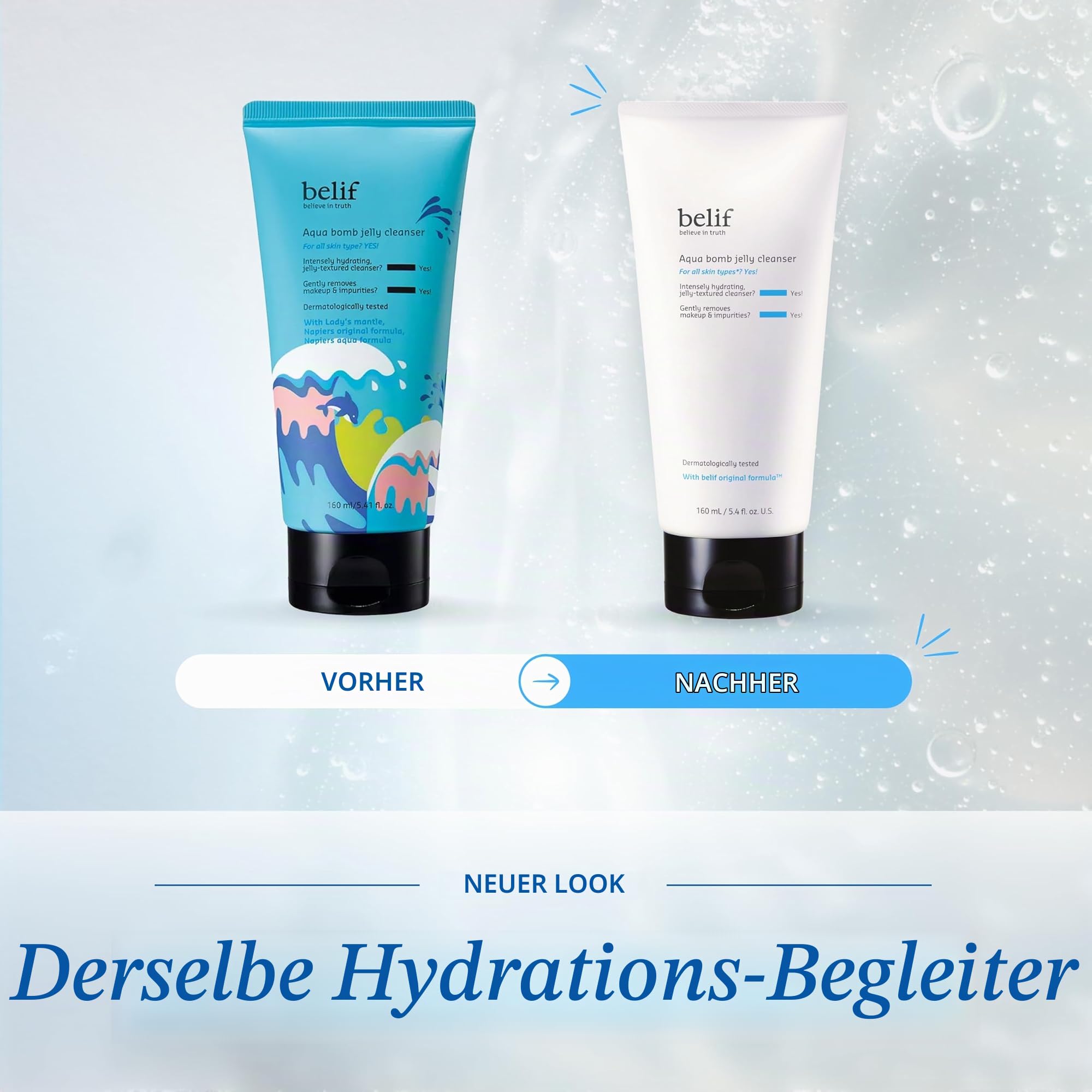 Belif Aqua Bomb Jelly Cleanser Gesichtsreiniger 160 ml
