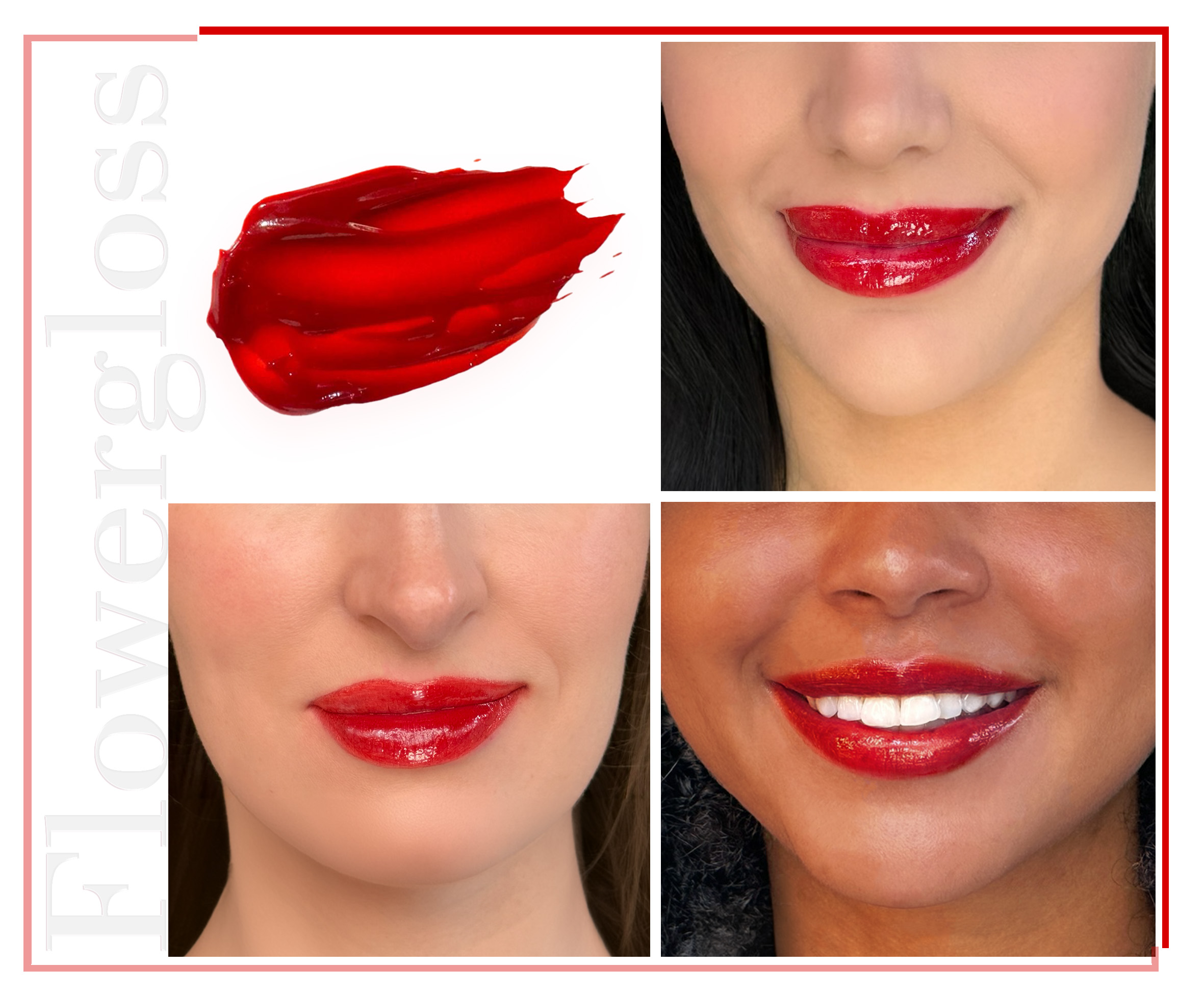 Shaoyun Flowergloss FG03 Kadupulblüte Lipgloss vegan Rot