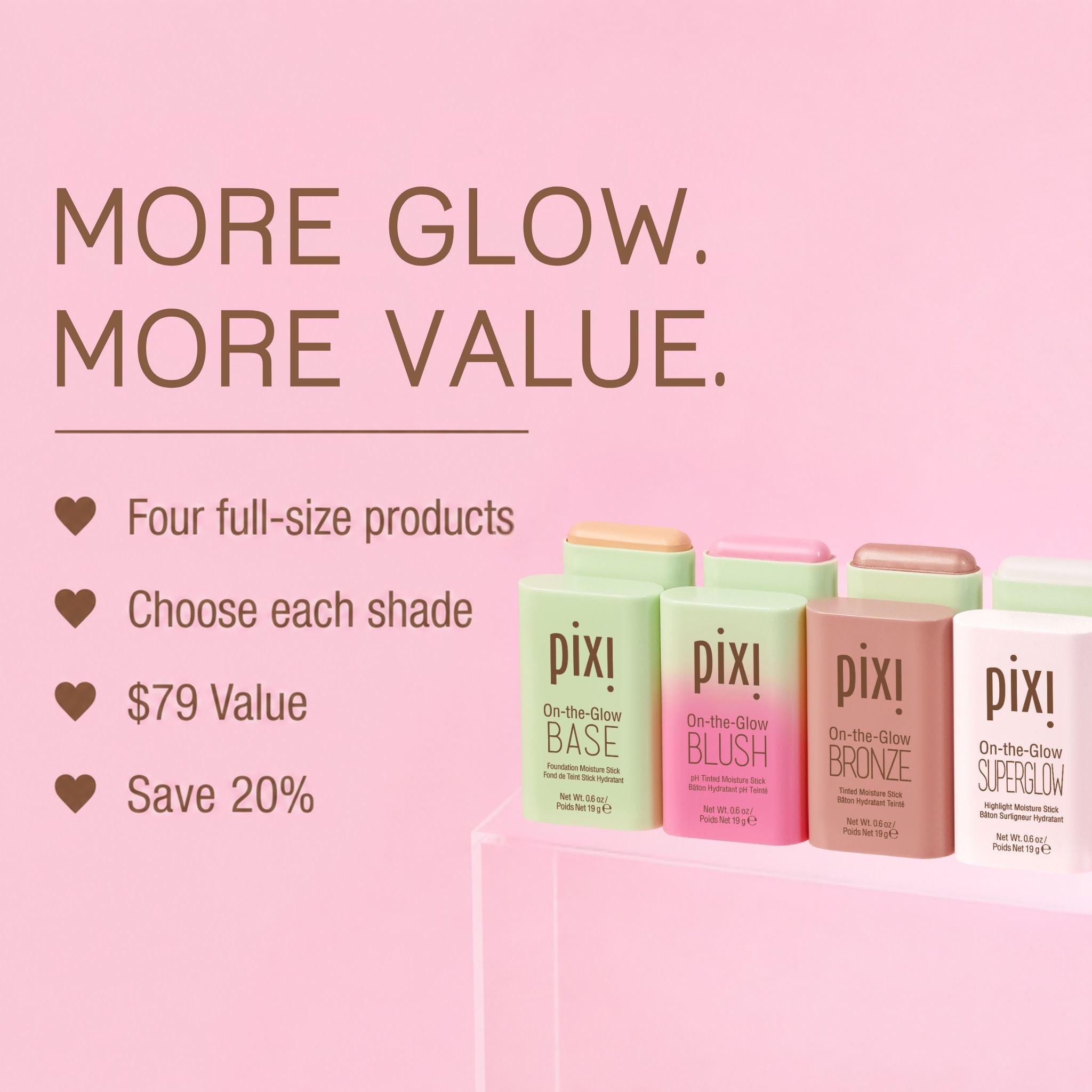 Pixi Glow Tonic Petra's Glow Edit Make-up Set 4tlg