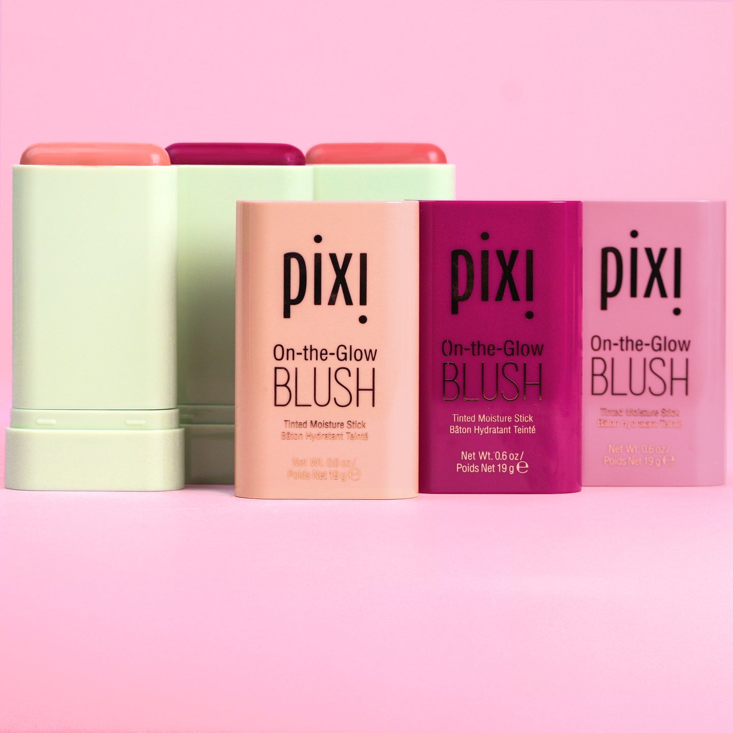 Pixi Makeup On-the-Glow Blush Set 3 Stifte Cassis Chantilly