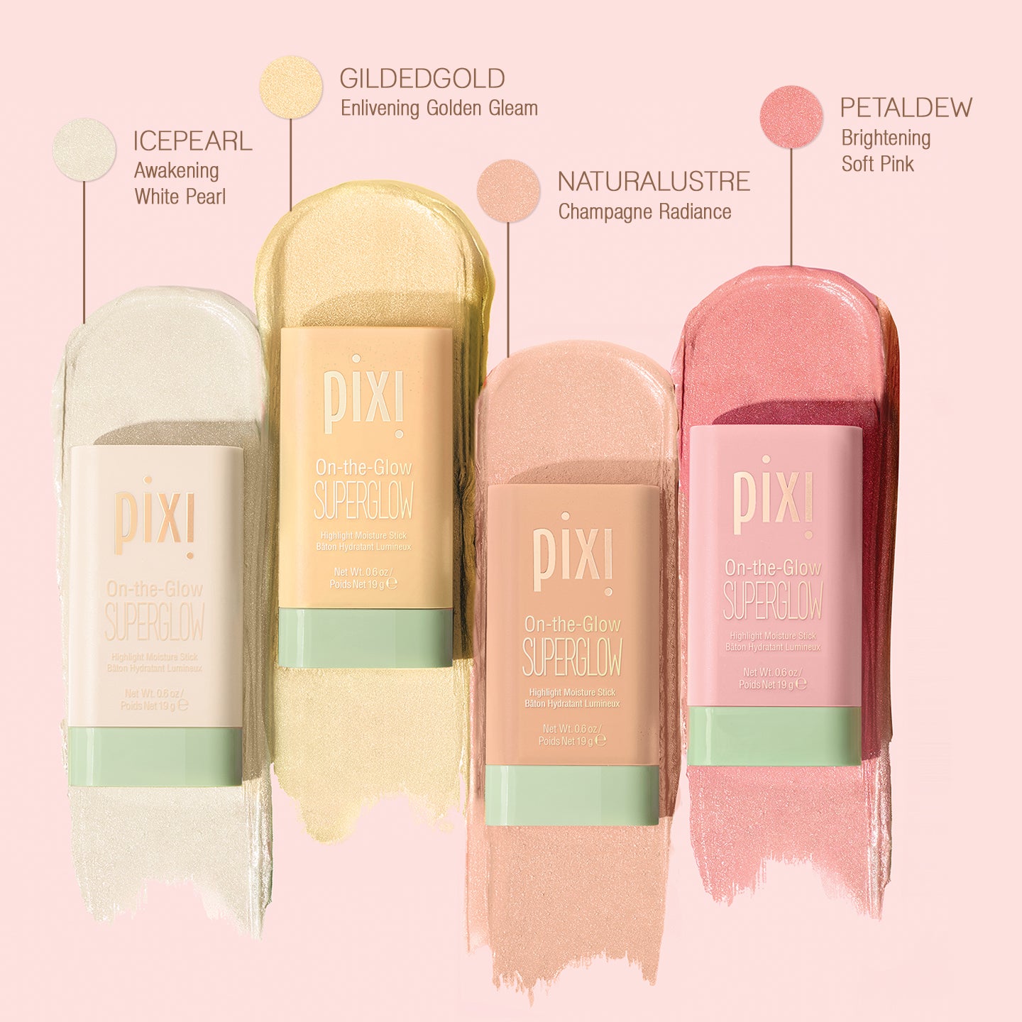 Pixi On-the-Glow SuperGlow Collection Highlighter-Set 4tlg