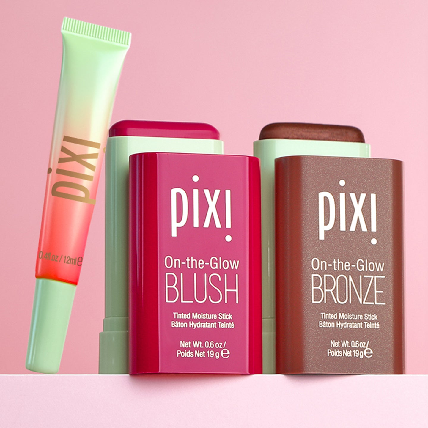 Pixi Beauty Glow Tonic Glow & Go Trio Make-up-Set 3 Sticks Blush