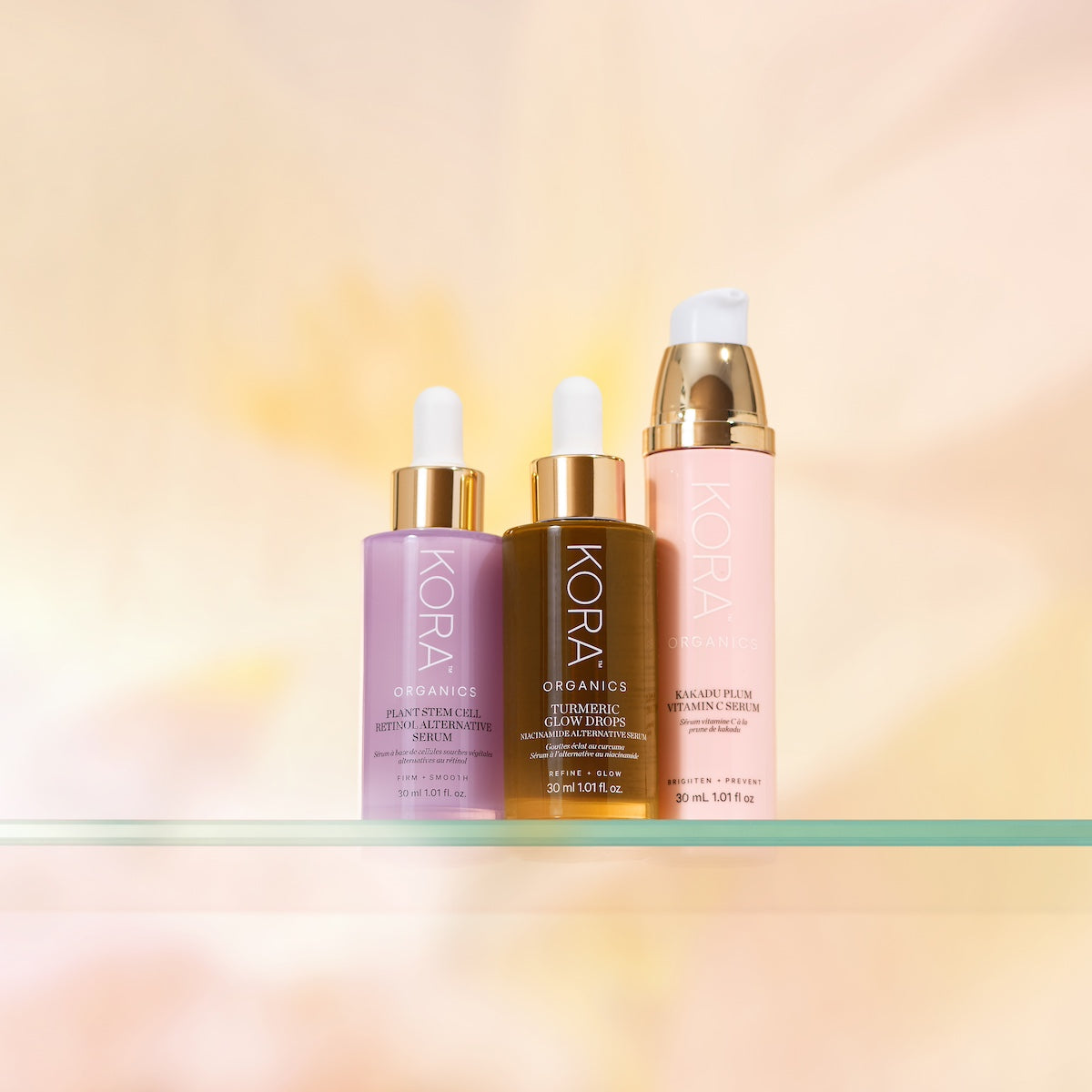 Kora Organics Serum Stash Set Gesichtsserum 3x30 ml Vitamin C