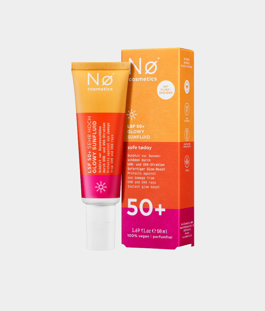 No Cosmetics safe tøday Glowy Sunfluid Sonnencreme Gesicht Glow 50ml