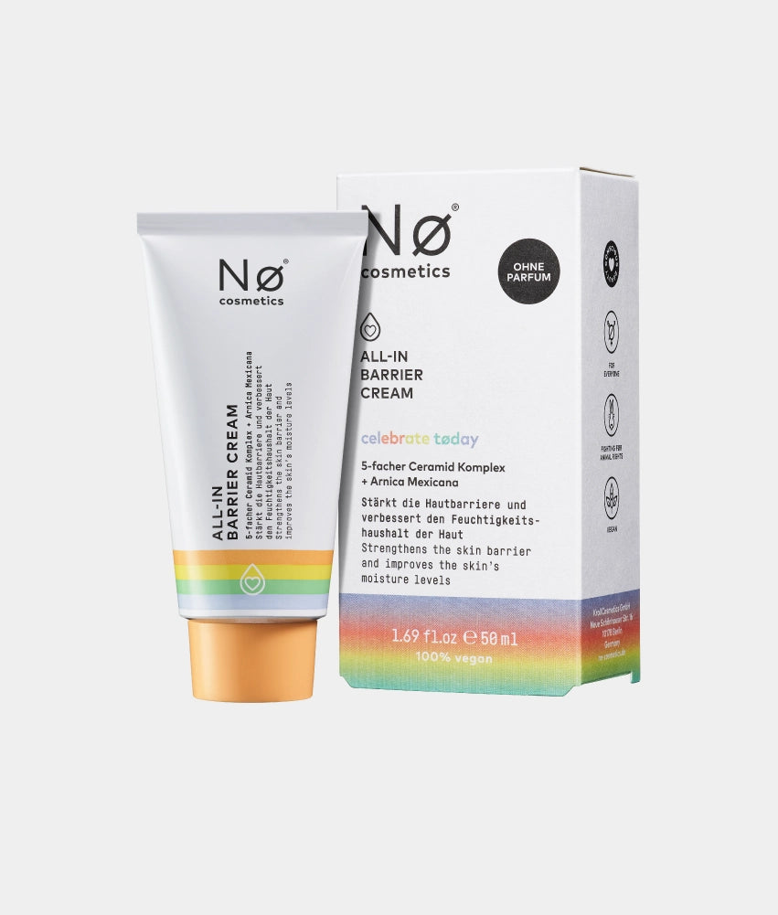 No Cosmetics celebrate tøday ALL-IN Barrier Cream Trockene Haut