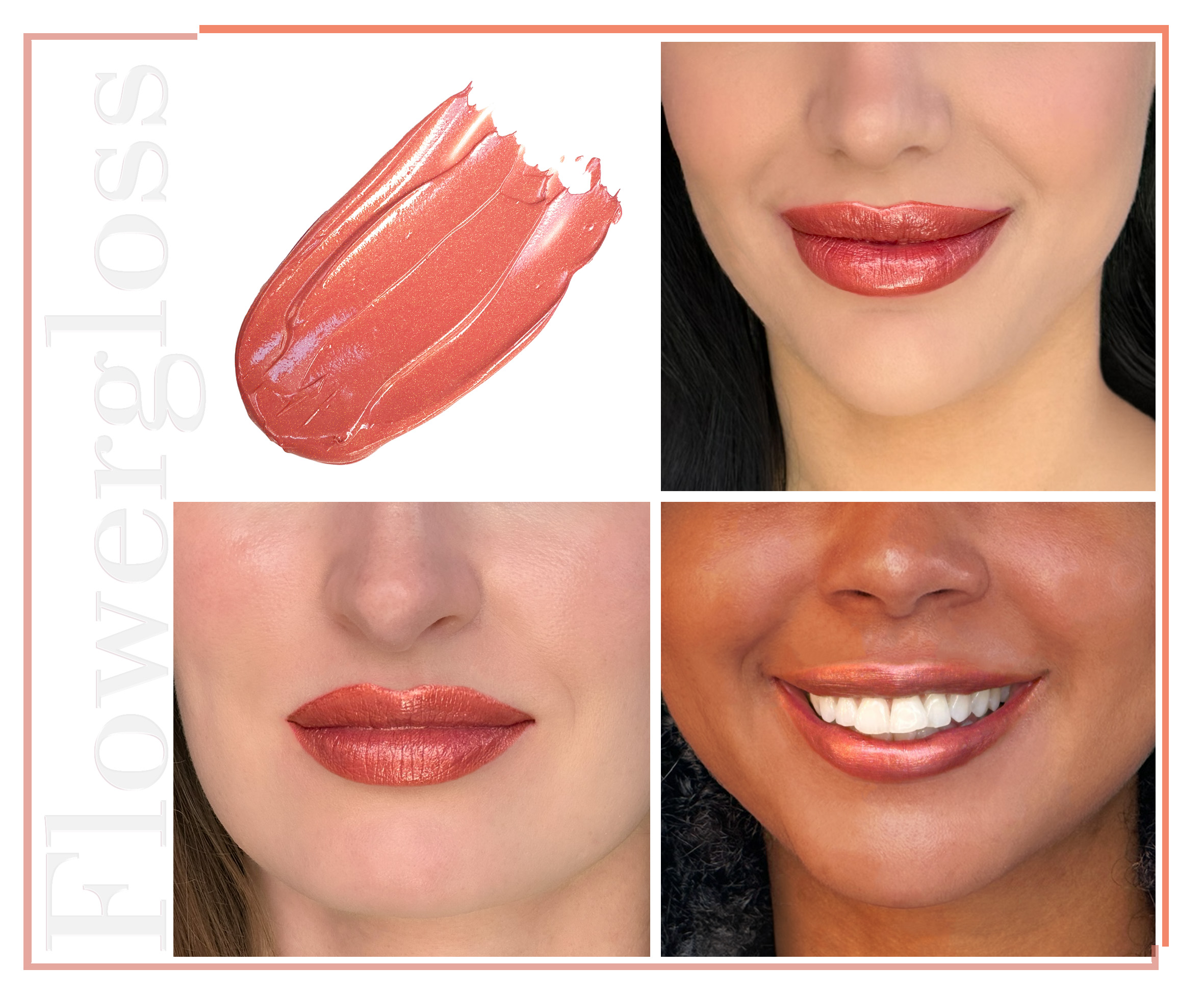 Shaoyun Flowergloss FG09 Tulpe Lipgloss Pfirsichrosa vegan