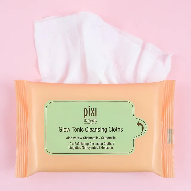 Pixi Beauty Glow Tonic Reinigungstücher Cleansing Cloths Glycol 1 Step