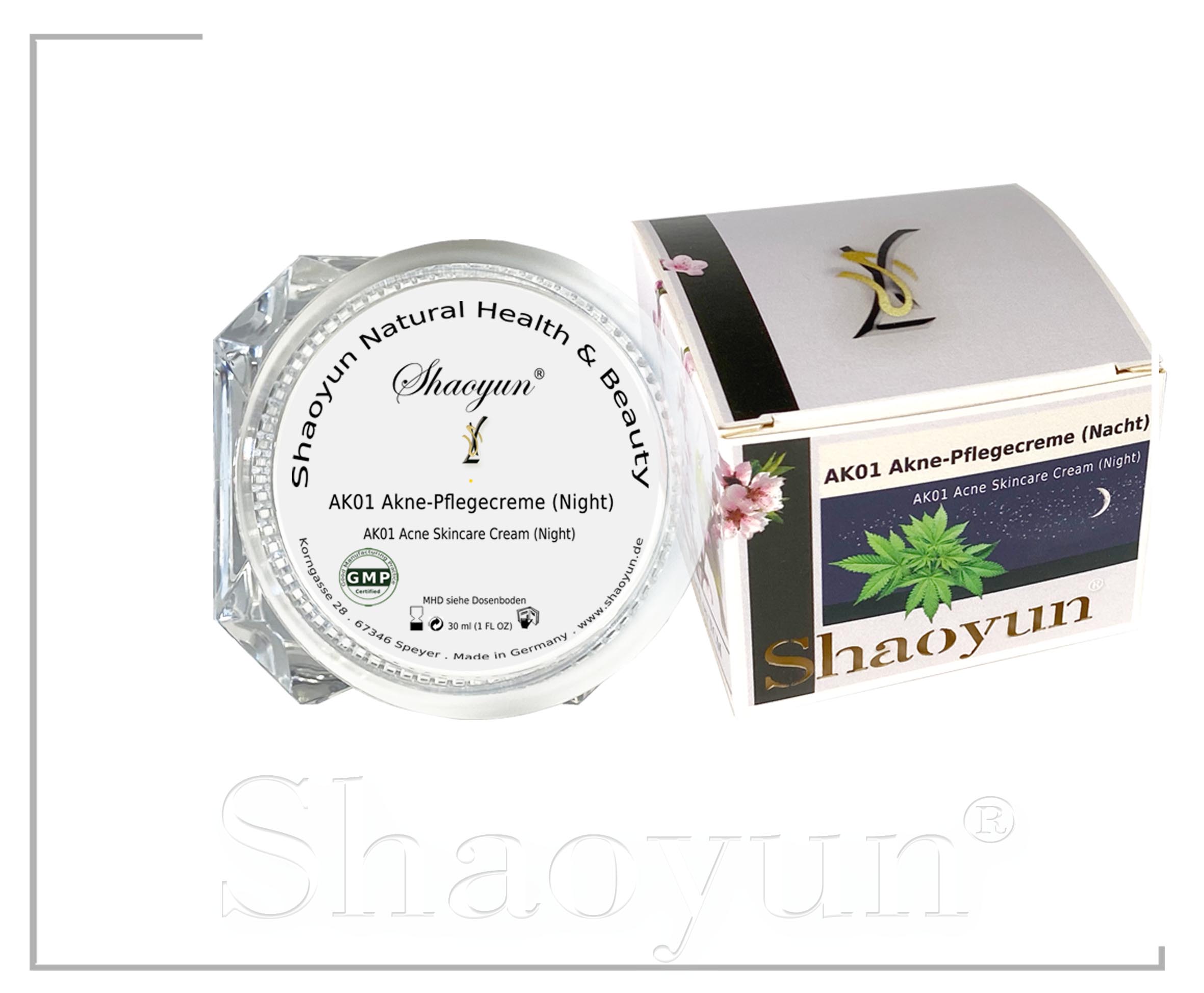 Shaoyun Gesichtspflege AK01 Akne-Pflegecreme Night unreine Haut
