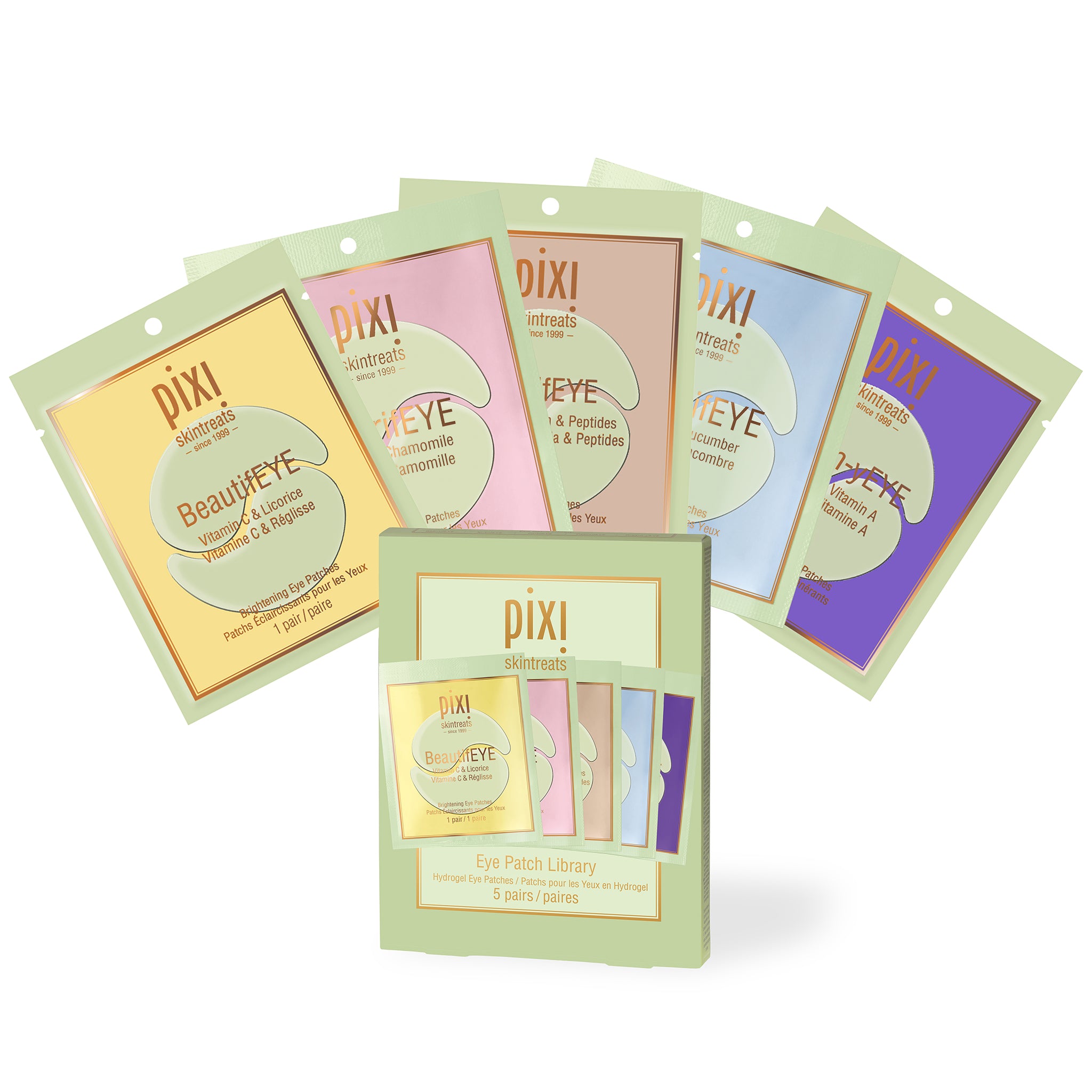 Pixi Eye Patches Library Augenpads Set 5 Paar feuchtigkeit