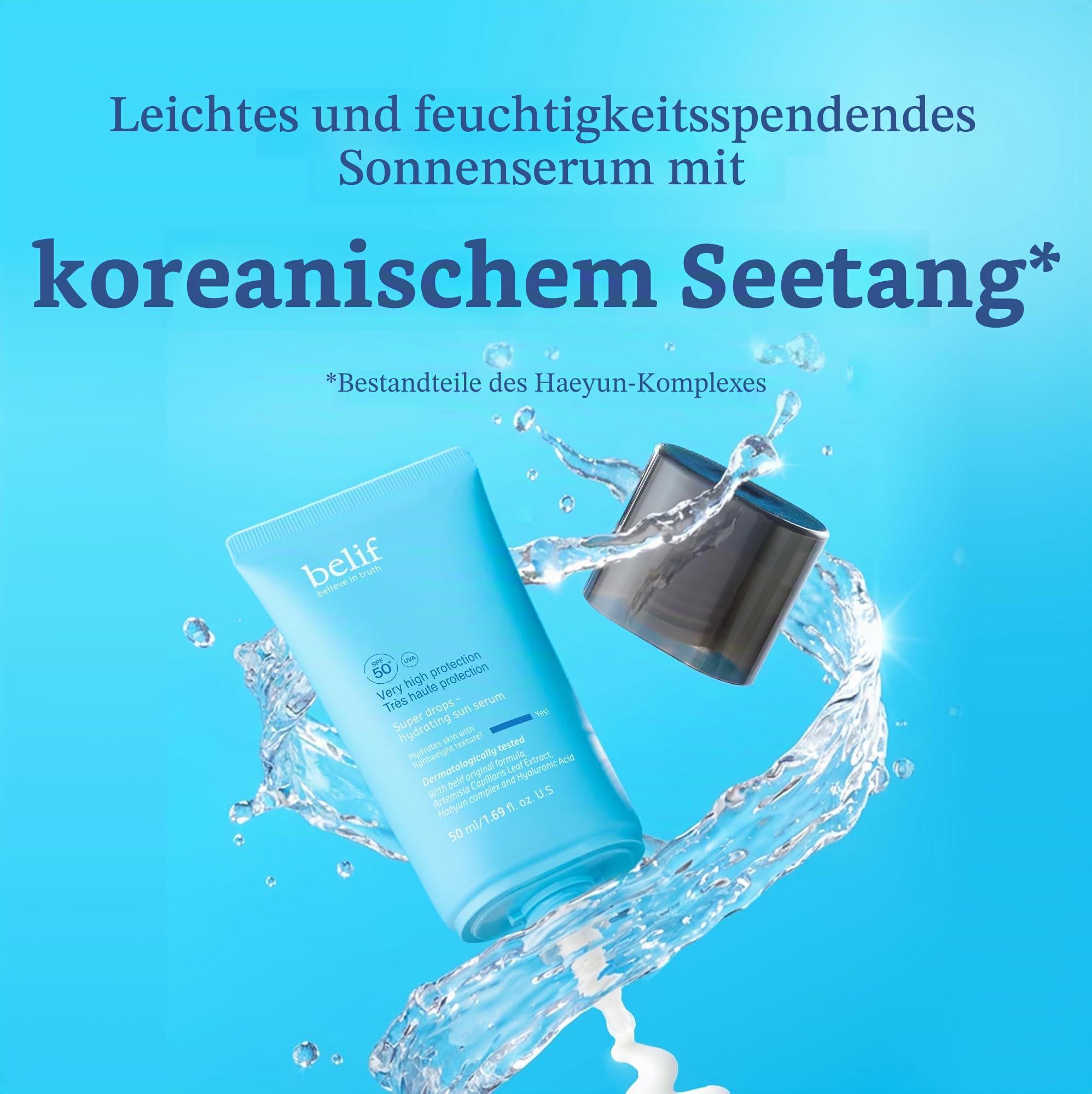 Belif Super Drops Sonnenserum SPF 50 50ml feuchtigkeitsspendend