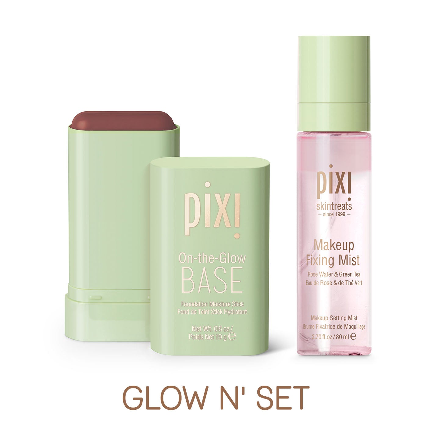 Pixi Glow Tonic Glow N Set Bundle Base 18 Nuancen + Mist