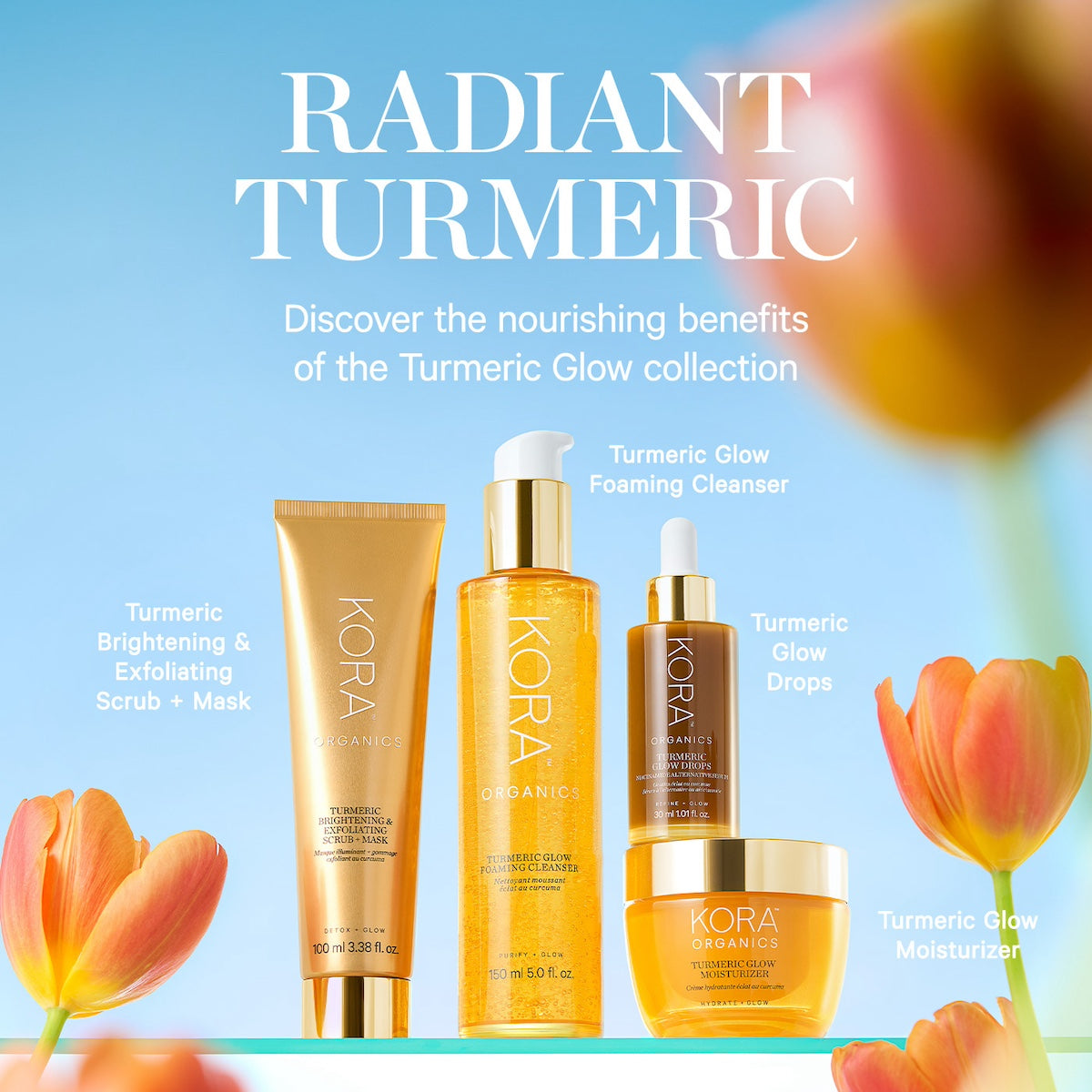 Kora Organics Turmeric Glow Moisturizer Creme 50 ml fahle Haut