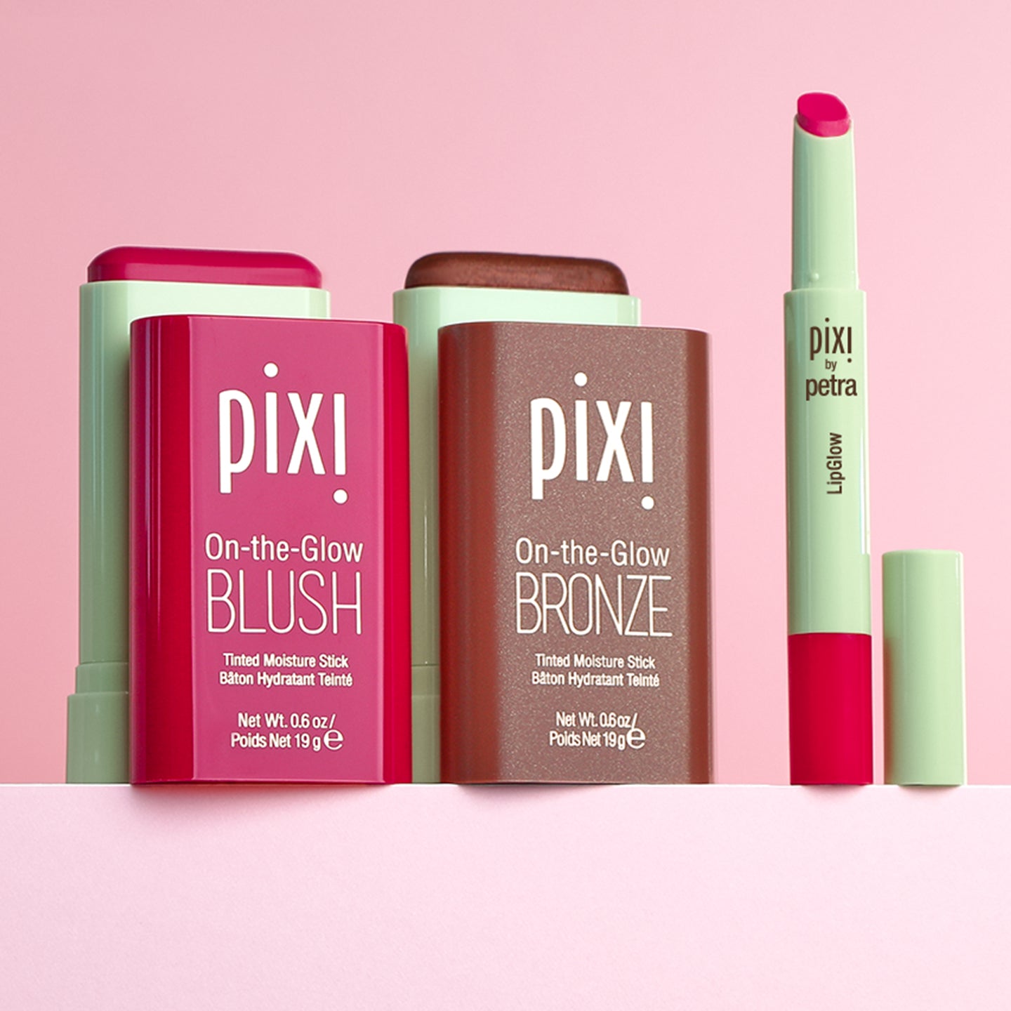 Pixi Glow Tonic Glow Trio Makeup Set 3 Sticks Blush