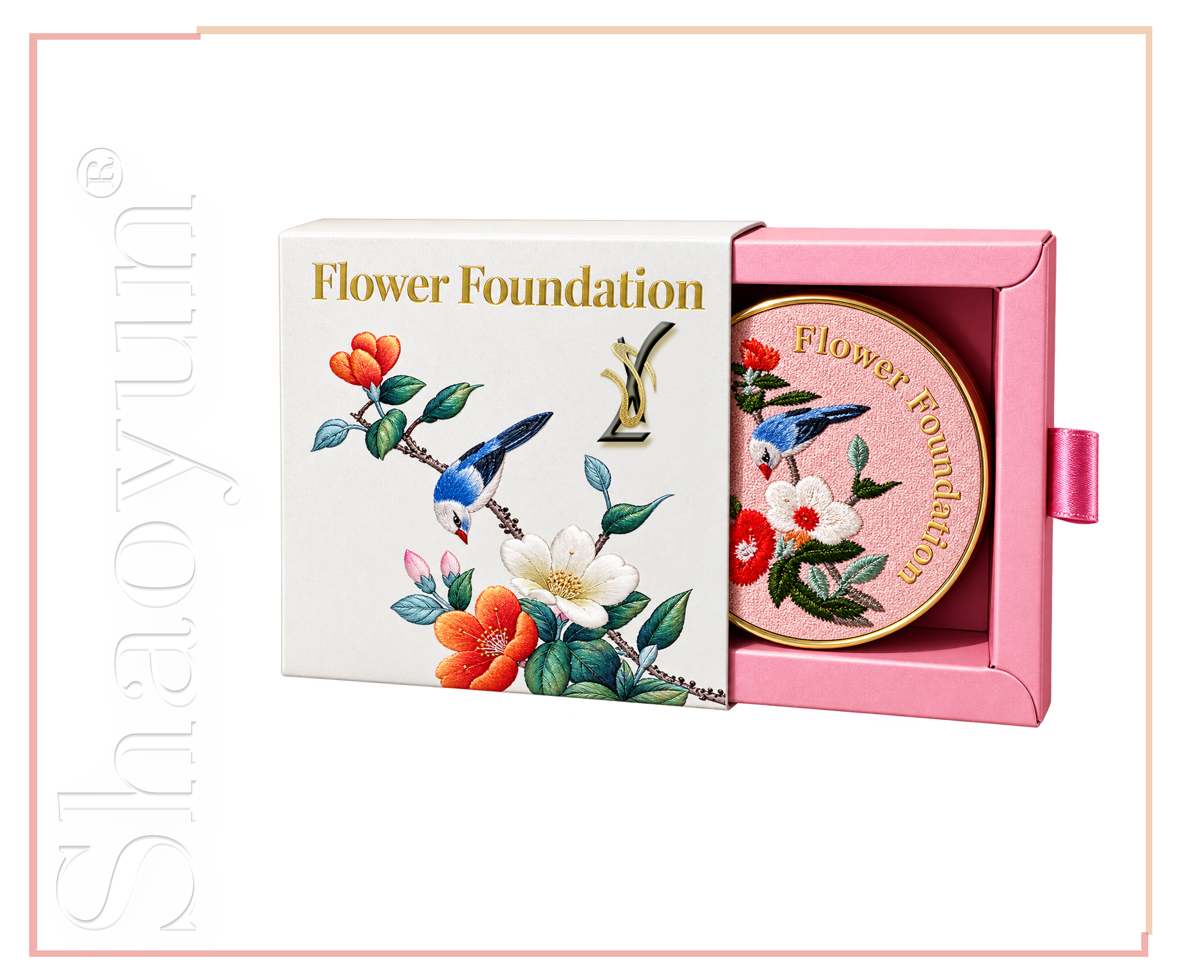 Shaoyun Flower Foundation Puder ohne Titandioxid 1 Dose