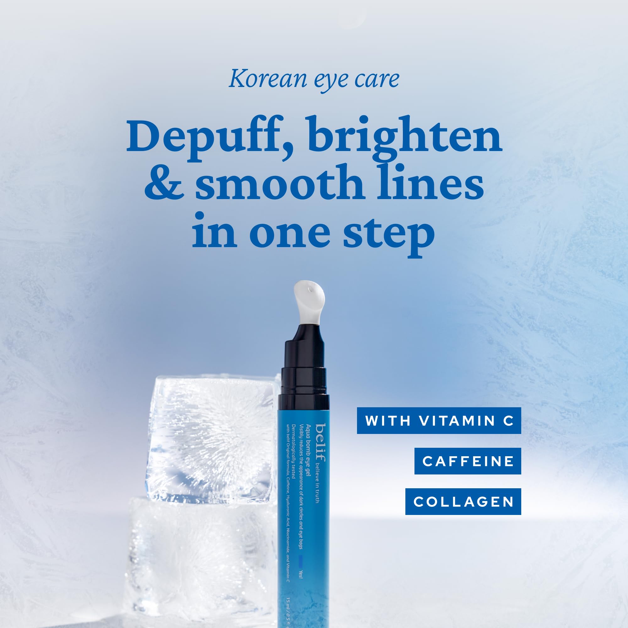 belif Aqua Bomb Cooling Eye Gel 15ml Koffein