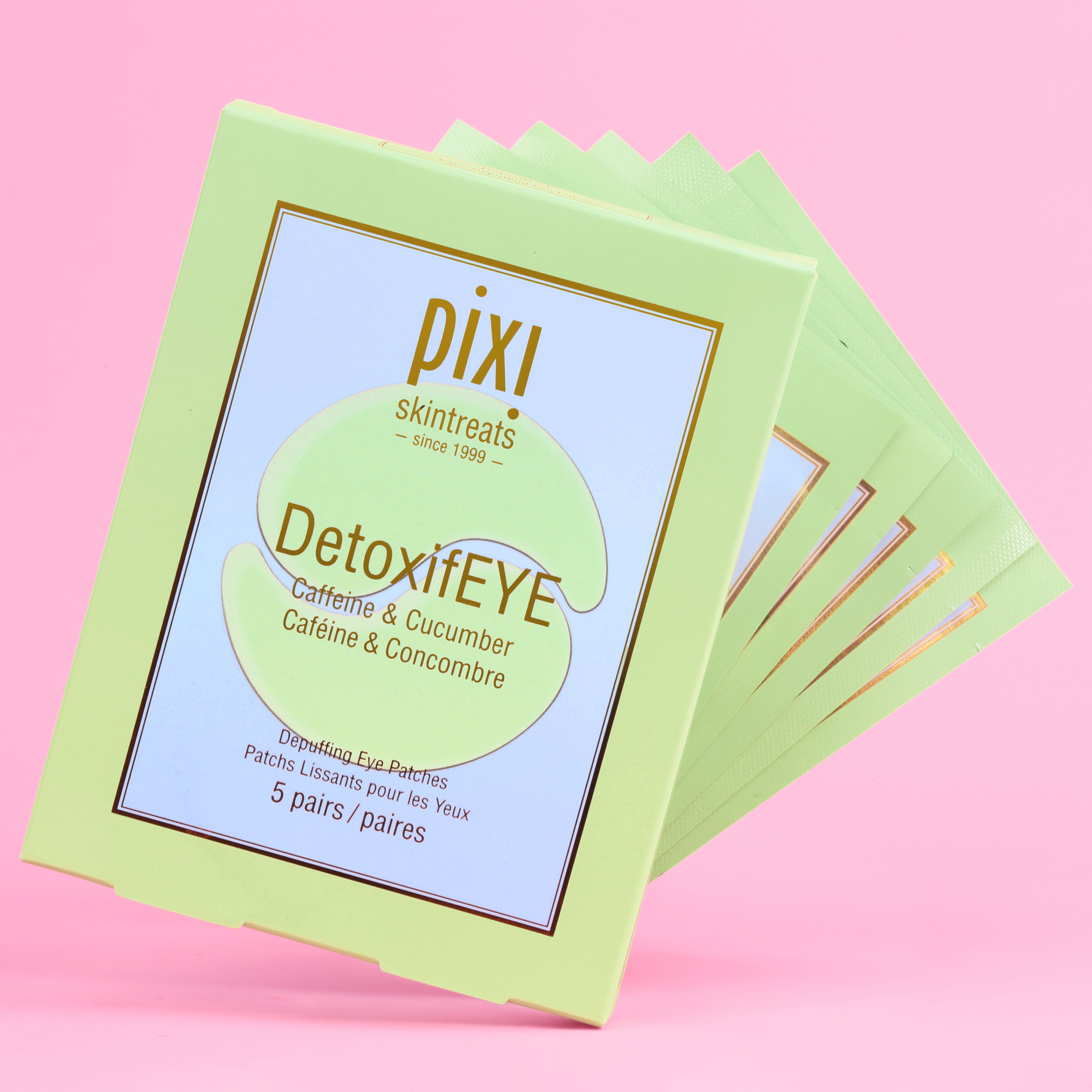 Pixi DetoxifEYE Augenpads 5 Paar Koffein Gold