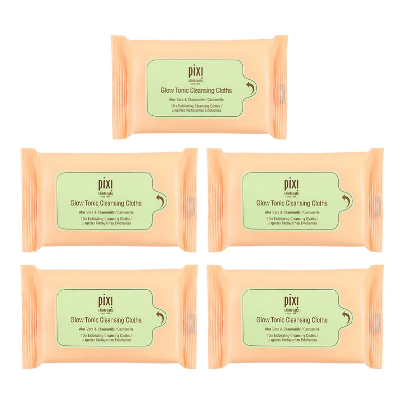 Pixi Glow Tonic Reinigungstücher 5er-Set Glycolsäure