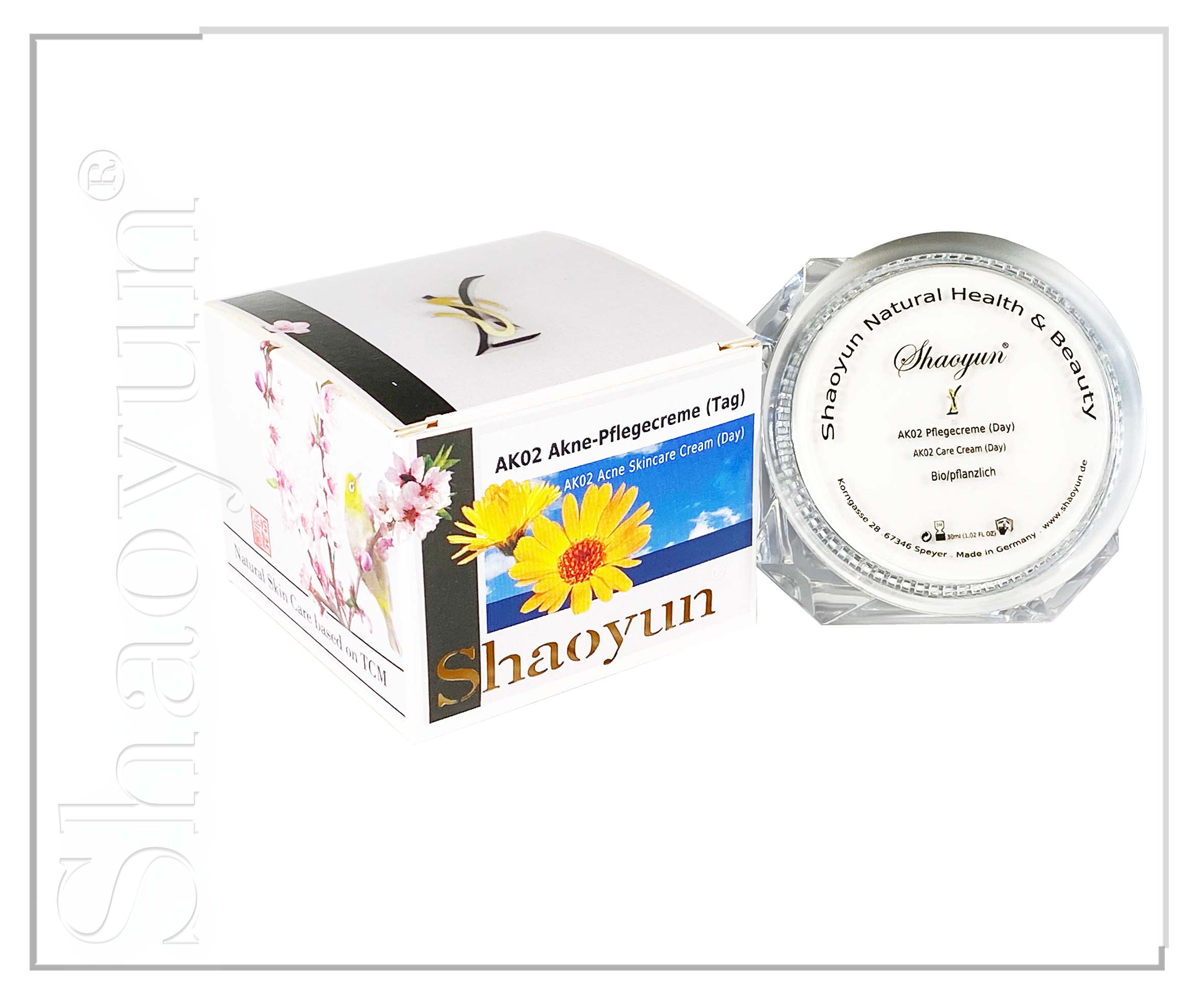 Shaoyun Gesichtspflege AK02 Akne-Pflegecreme Day unreine Haut