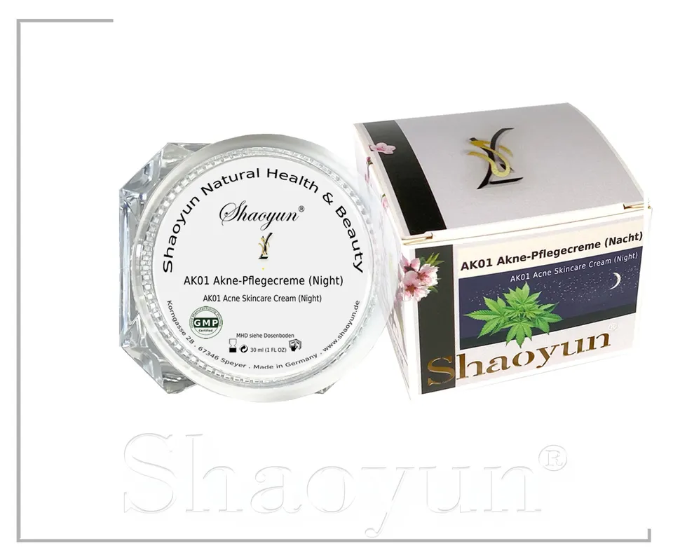 Shaoyun Gesichtspflege AK01 Akne-Pflegecreme Night unreine Haut