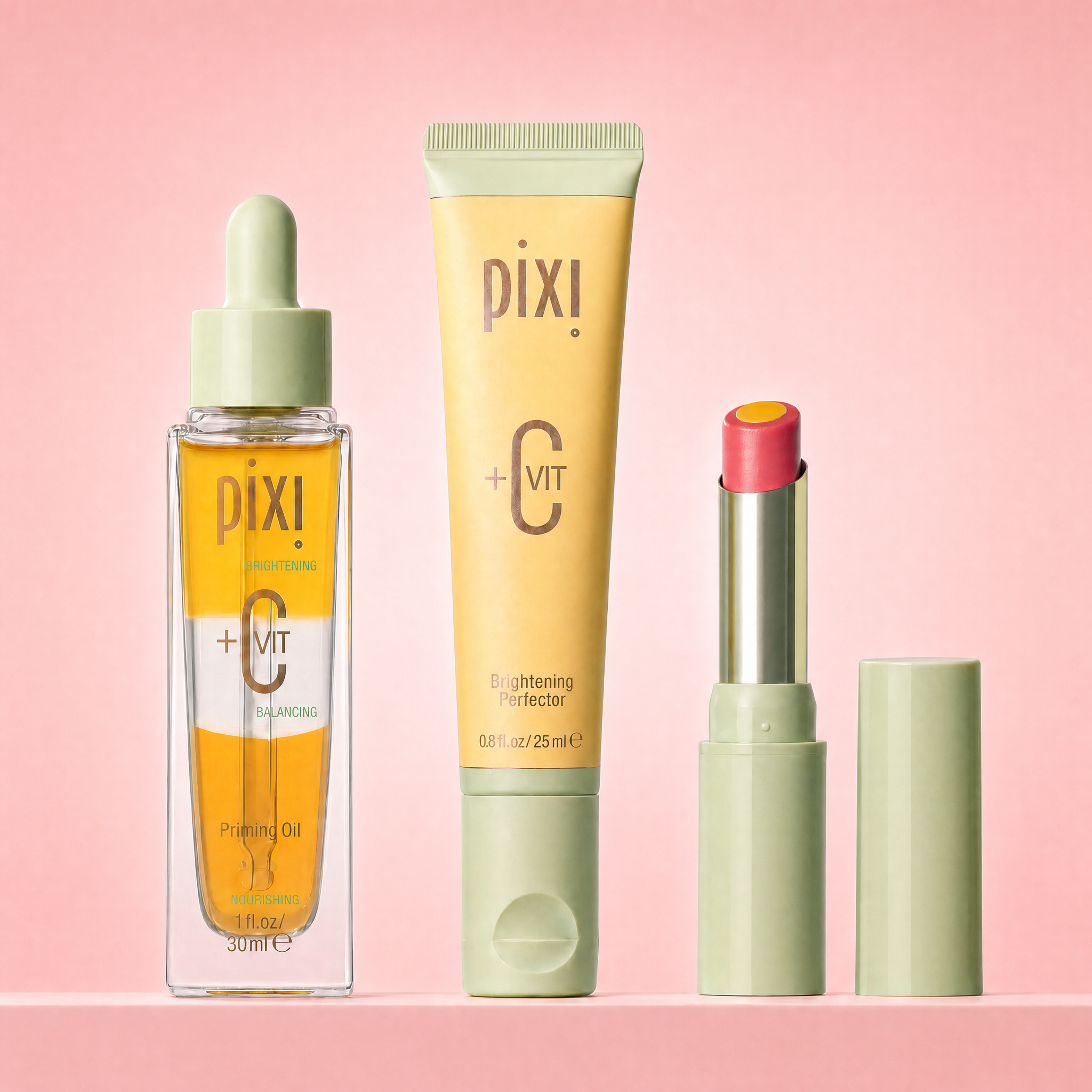 Pixi Vitamin-C +C Vit Brightening Trio Set Gesichtsöl Balm aufhellend
