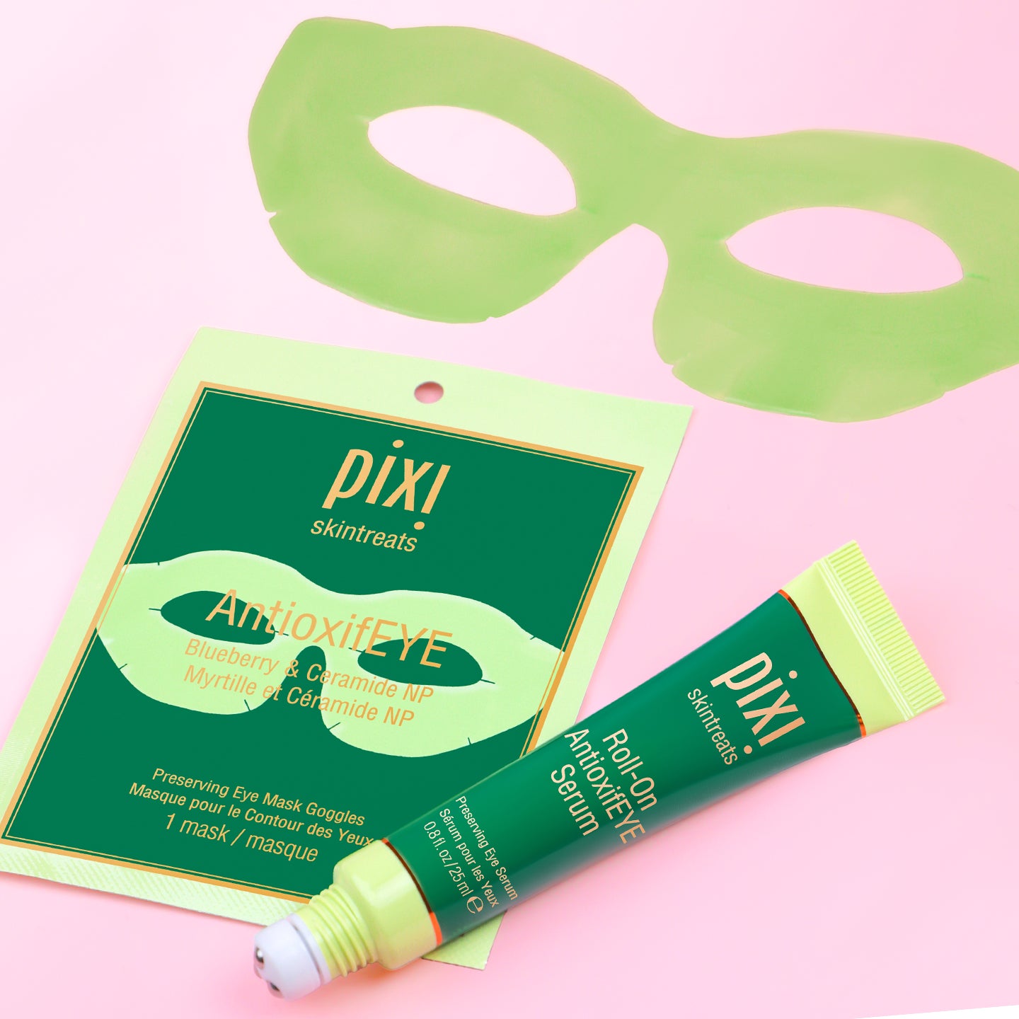 Pixi Antioxidant Duo Augenpflege Pads + Roll-On Serum