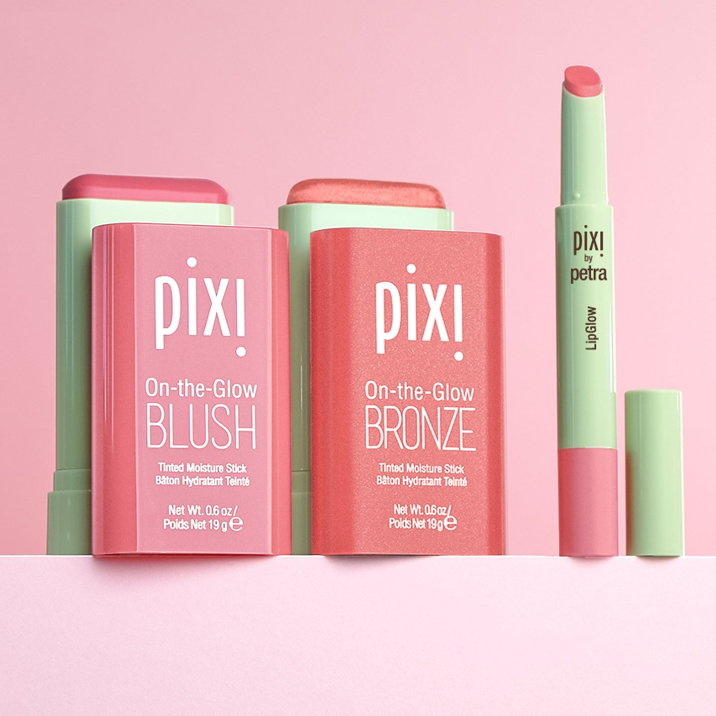 Pixi Glow Tonic Glow Trio Makeup Set 3 Sticks Blush