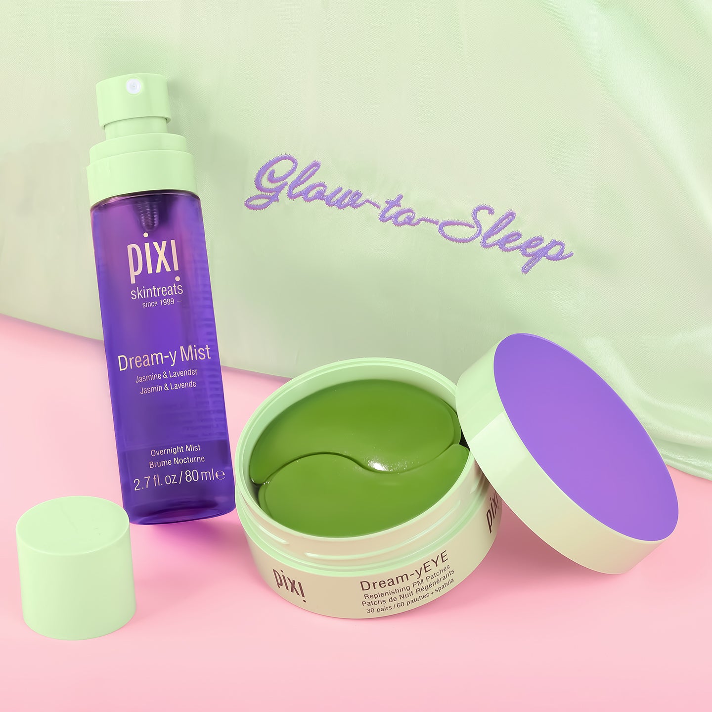 Pixi Makeup Dream-y Satin Pillowcase Kissenbezug glatt