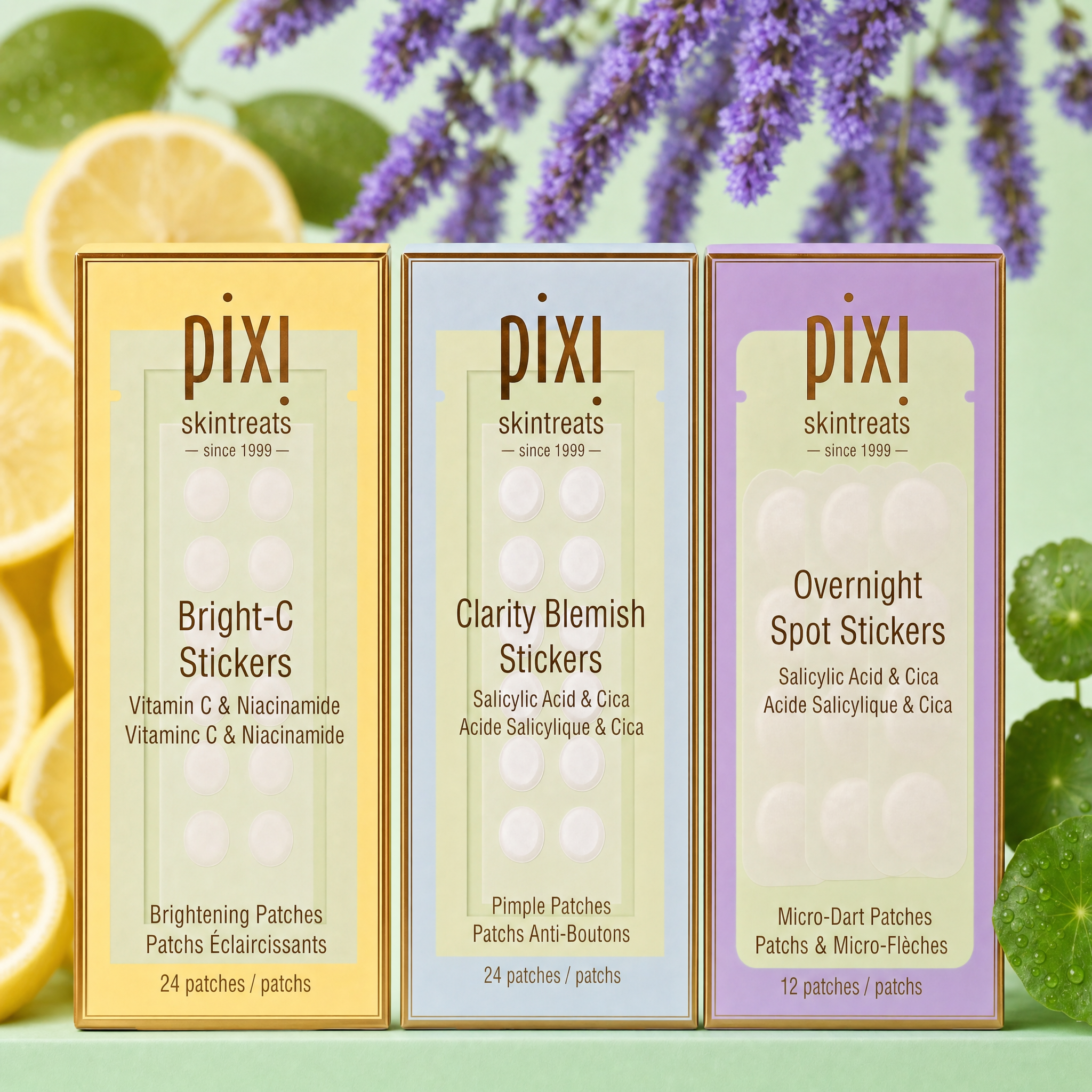 Pixi Clarity Spot Stickers Trio Pickel Patches 3er Set